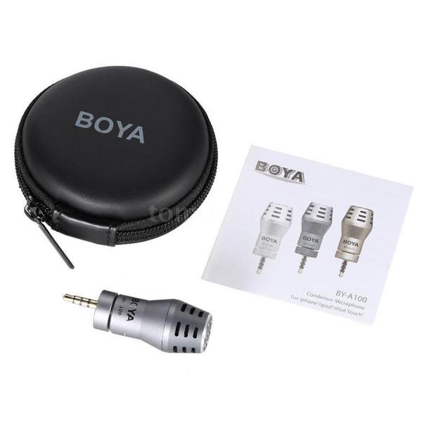 Microfone Omnidirecional para Iphone Boya By-a100