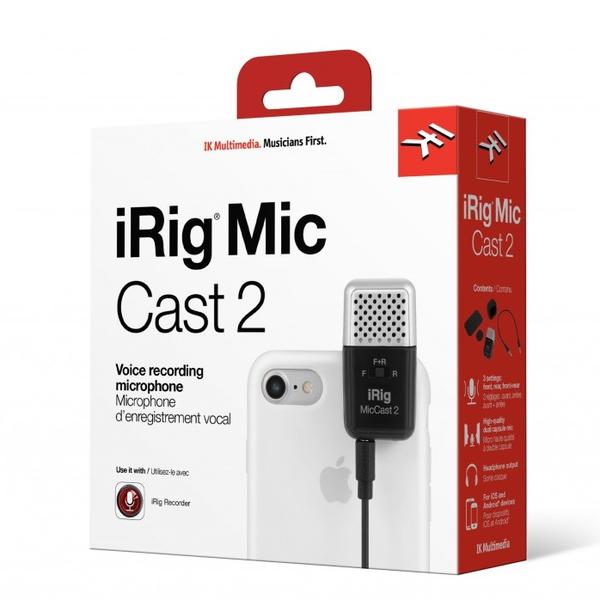 Microfone para Voz IRig Mic Cast 2 - IK Multimidia - Ik Multimedia