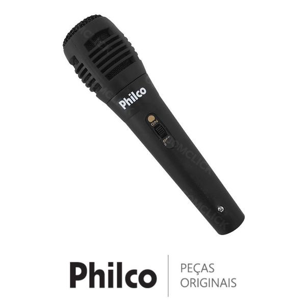 Microfone Preto 706224 DvD Philco PH170 PH170N
