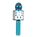 Microfone Profissional Bluetooth Sem Fio Handheld Karaoke Ktv Usb Jogador Alto-falante Azul