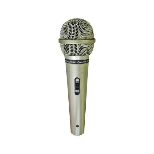 Microfone Profissional Carol Mud-515 com Fio Champanhe Storm