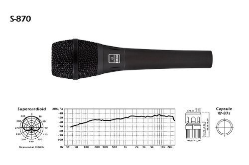 Microfone Profissional (clássico Americano) S 870 Waldman
