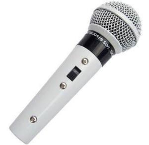 Microfone Profissional com Fio Cardióide Leson Sm58 P4 Branco