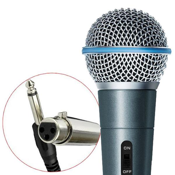 Microfone Profissional com Fio 3m High D-M58