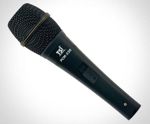 Microfone Profissional com Fio Tsi Pcm 520 Condensador