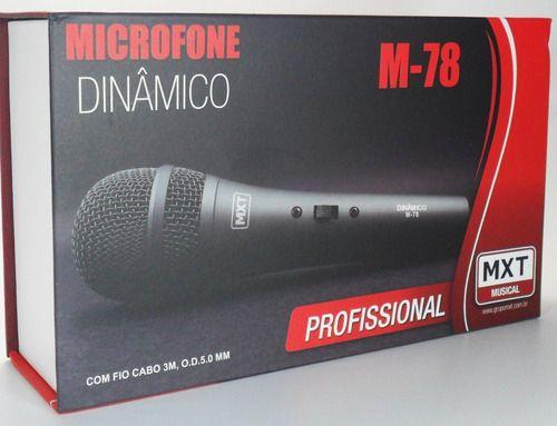 Microfone Profissional da Mxt M-78 Tipo Sannheiser da C/ Nf.