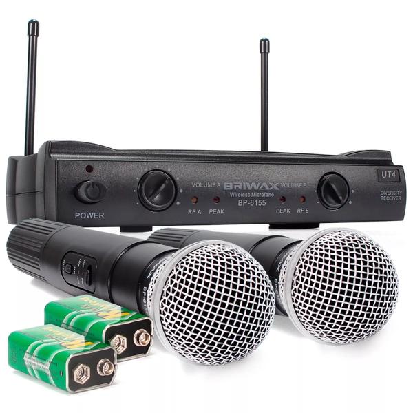 Microfone Profissional Digital Sem Fio Até 40mts para Igreja - Briwax