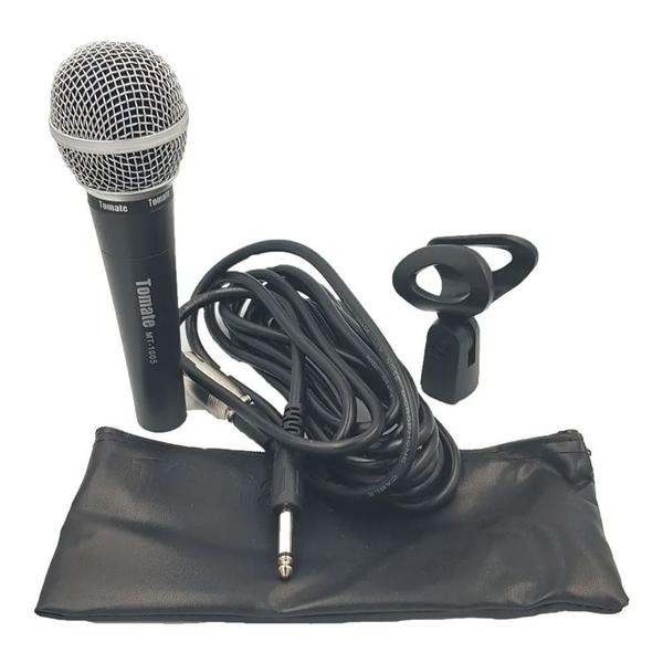 Microfone Profissional Dinâmico com Fio 5m Mt-1005 - Tomate