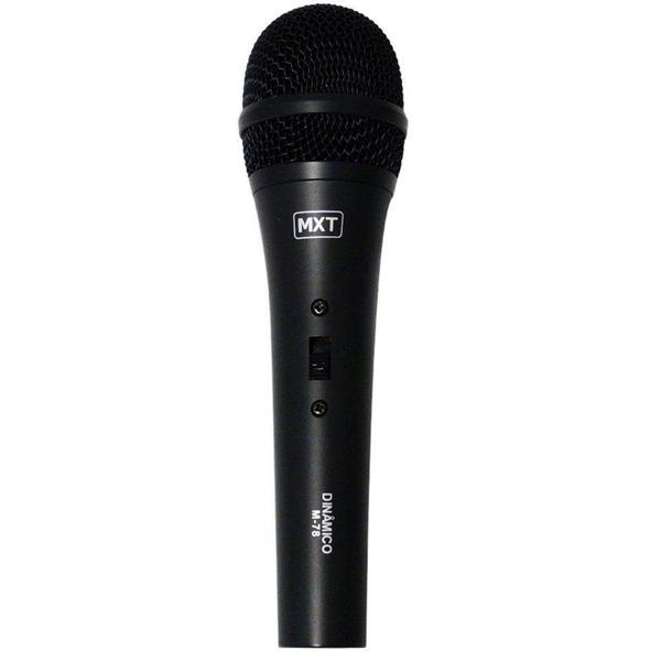 Microfone Profissional Dinâmico M-78 Mxt + Cabo 3 Metros