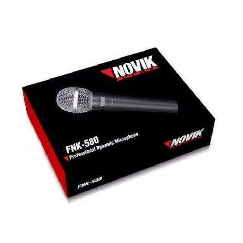Microfone Profissional Dinâmico Novik Neo Fnk 580 com Cabo