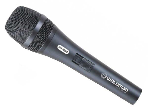 Microfone Profissional Dinâmico Waldman Stage S-350
