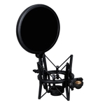 Microfone profissional Mic Shock Mount Suporte de estúdio Pop + Shield Filter Sn