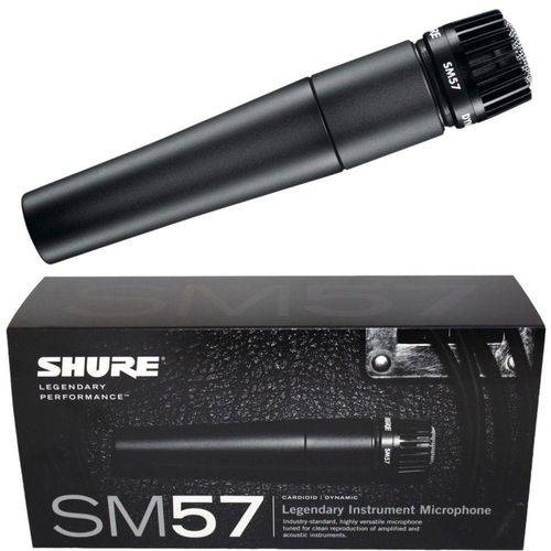 Microfone Profissional P/ Instrumentos Shure Sm57 LC Original
