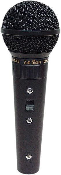 Microfone Profissional Preto com Fio Sm58 Bk A/b Impedancia - Leson