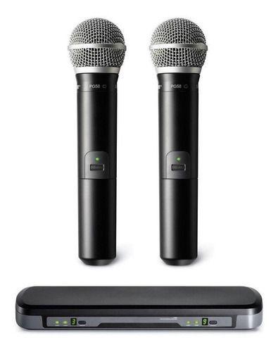 Microfone Profissional Shure S/ Fio Duplo Combo Pg288/beta58