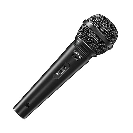 Microfone Profissional Shure Sv200 Vocal com Fio com Cabo 4,5 Metros