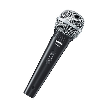 Microfone Profissional Shure Sv100 Vocal com Fio com Cabo 4,5 Metros