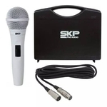 Microfone Profissional Skp Pro92 Xlr Com Cabo + Case