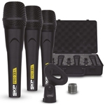 Microfone Profissional Skp Pro33K Com Case (Kit Com 3)