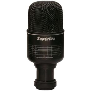 Microfone Profissional Superlux PRA 218B para Bumbo