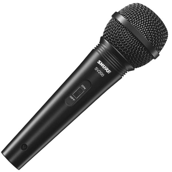 Microfone Profissional Vocal com Fio SV200 com Cabo 4,5 Metros - Shure