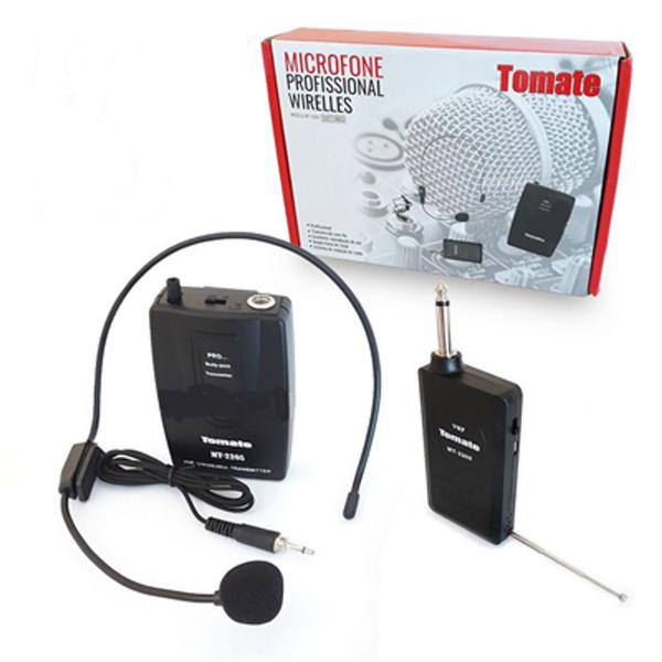 Microfone Profissional Wireless Tomate Mt-2205