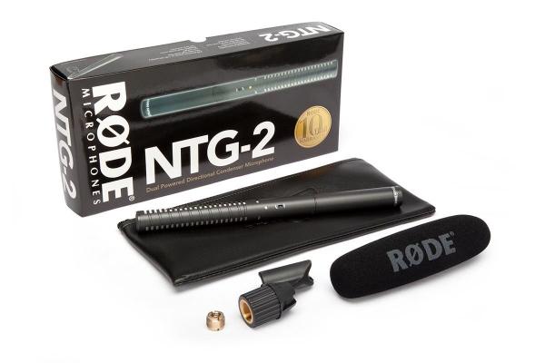 Microfone Rode Direcional Shotgun Condensador para DSLR - NTG2