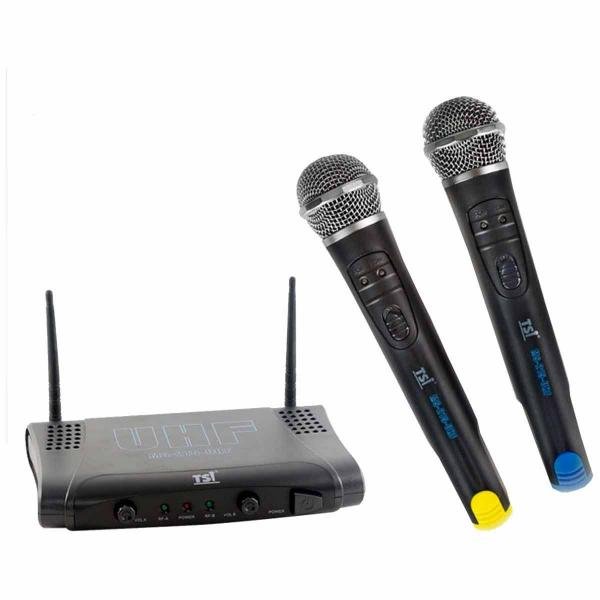 Microfone S/ Fio de Mão Duplo UHF - MS 215 UHF TSI