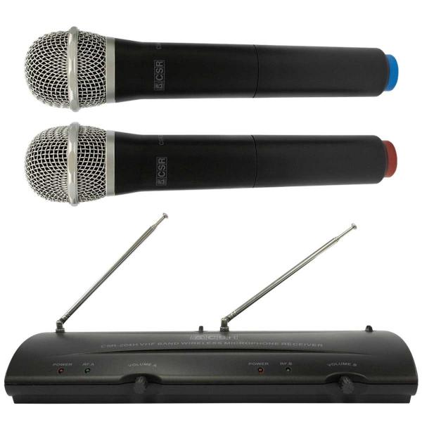 Microfone S/ Fio de Mão Duplo VHF - 204 H CSR