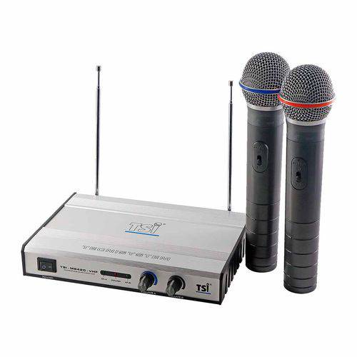 Microfone S/ Fio de Mão Duplo Vhf Ms-420-vhf - Tsi
