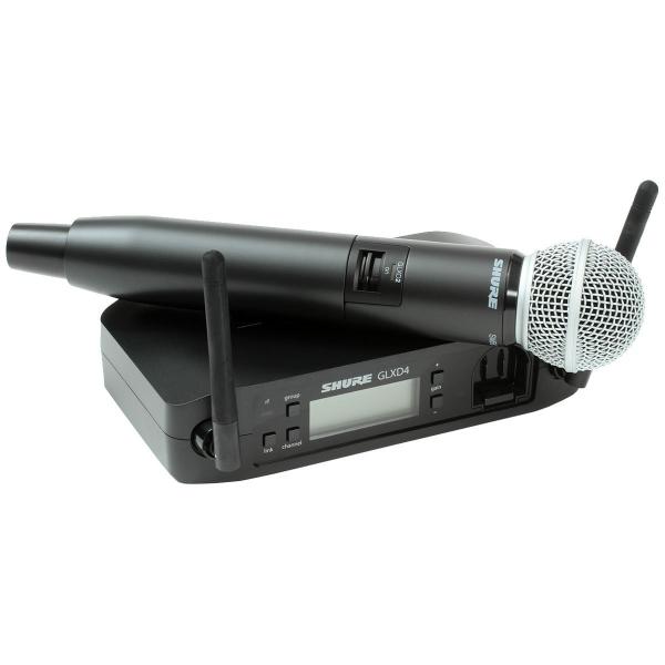 Microfone S/ Fio de Mão - GLXD 24 BR / SM 58 Shure