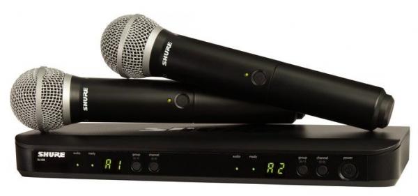Microfone S/fio Handheld Shure Blx288/pg58
