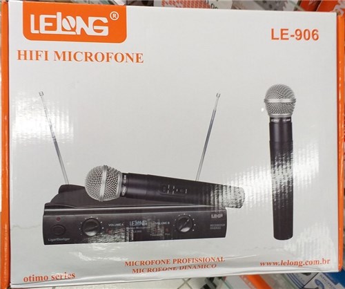 Microfone S/fio Lelong Le-906