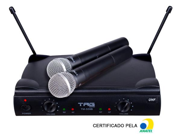 Microfone S/fio Tm559b S/case - Tag Cabo Adapt Recept - Tagima