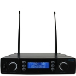 Microfone S/Fio UHF Duplo LeSom LSX02 100 Frequências