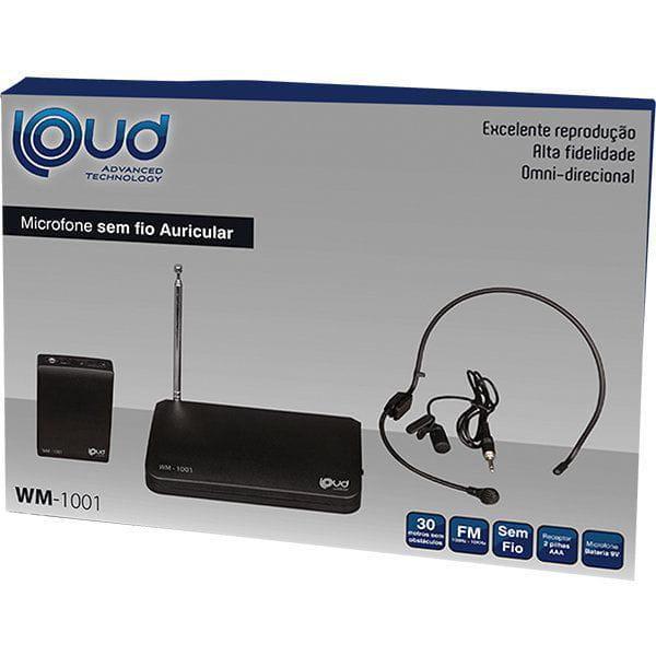 Microfone S/fio Wm-1001 Auricular/lapela Loud
