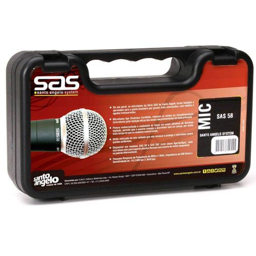 Microfone Santo Angelo Sas58c com Case