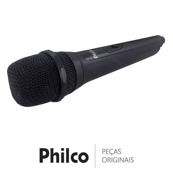 Microfone Sem Fio 240.9Mhz Mini System / Caixa Acústica Philco PHT8000