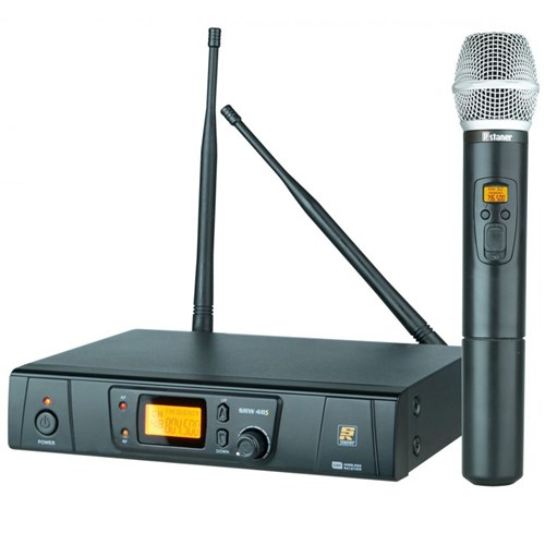 Microfone Sem Fio de Mão Digital 48 Canais Srw-48S Mão - Staner