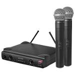 Microfone Sem Fio de Mao Dual Uhf Ls-802 Ht/Ht
