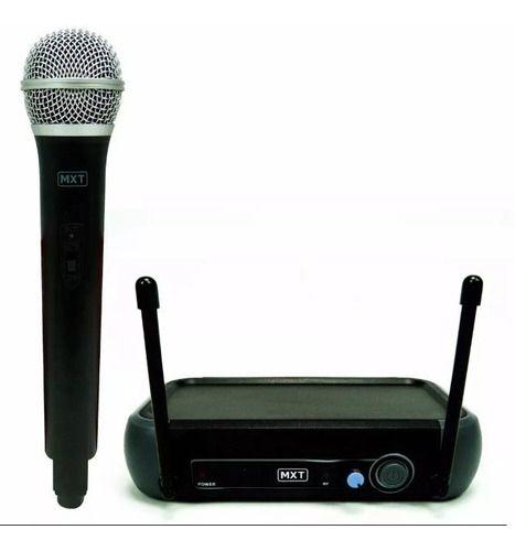 Microfone Sem Fio de Mão Profissional Uhf Mxt 202 R201