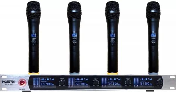 Microfone Sem Fio de Mão Quadruplo de Mão Ksr Pro Digital Bs054b2