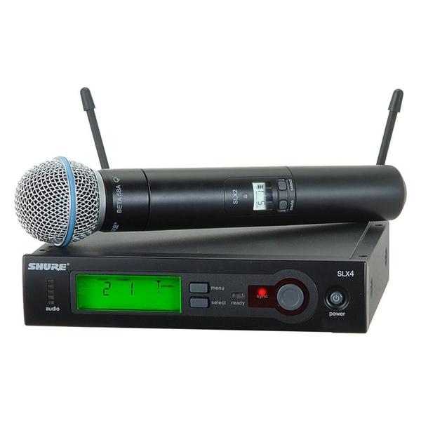 Microfone Sem Fio de Mão Shure SLX24/BETA58