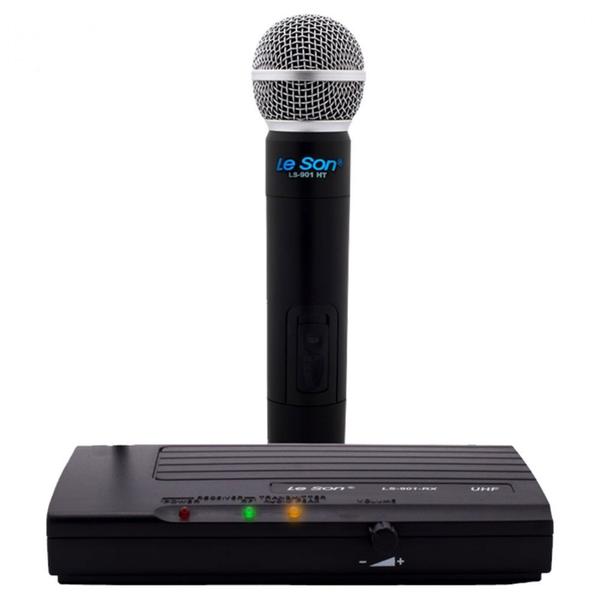 Microfone Sem Fio de Mão UHF Leson - LS-901 HT