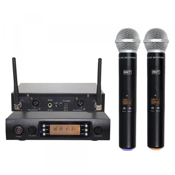 Microfone Sem Fio Digital MXT UHF628M FREQ. 680/ 694.8MHZ