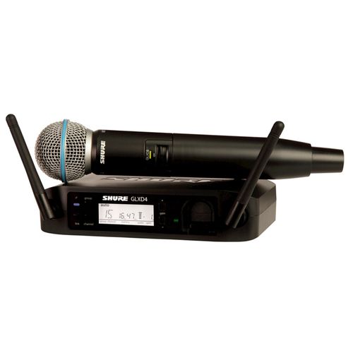 Microfone Sem Fio Digital Shure GLXD 24 BR BETA 58 Z2