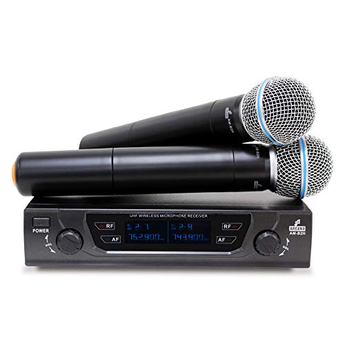 Microfone Sem Fio Duplo Arcano AM-B2H Bivolt UHF