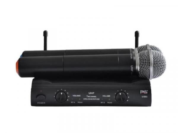 Microfone Sem Fio Duplo de Mão U-585 MM - Jwl - Jwl Brasil