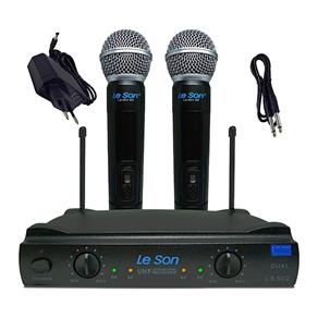 Microfone Sem Fio Duplo Leson Ls 902 Ht + Case