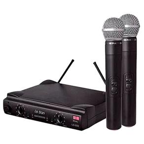 Microfone Sem Fio Duplo UHF Leson LS 902 HT/HT